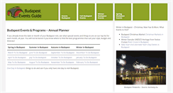 Desktop Screenshot of budapesteventsguide.com
